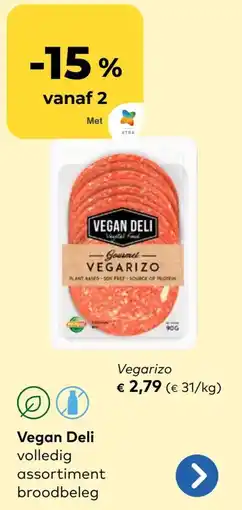 Bio Planet Vegan Deli volledig aanbieding