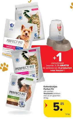 Carrefour Kattenbrokjes Perfect Fit aanbieding