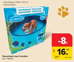 Carrefour Zwembad voor honden aanbieding