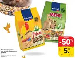Carrefour Menu's voor vogels en voor konijnen & knaagdieren Vitakraft aanbieding