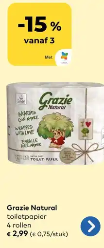 Bio Planet Grazie Natural toiletpapier aanbieding