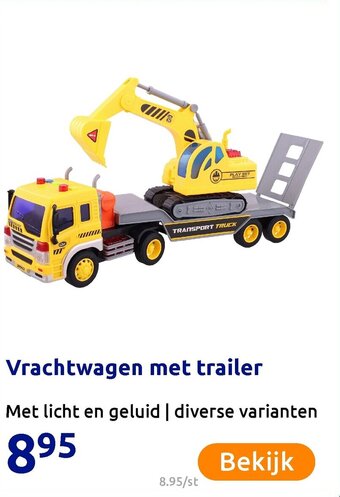 Action Vrachtwagen met trailer aanbieding