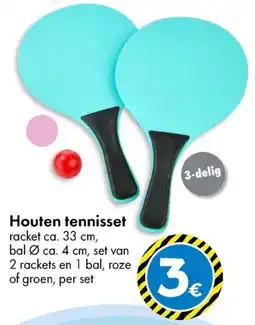 Houten Tennisset