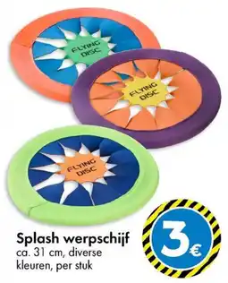 Splash werpschijf 3€