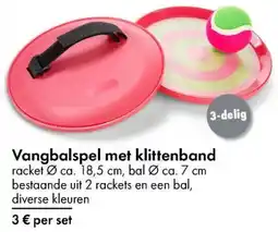 TEDi Vangbalspel met klittenband aanbieding