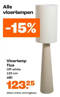 Kwantum Vloerlamp Tius aanbieding