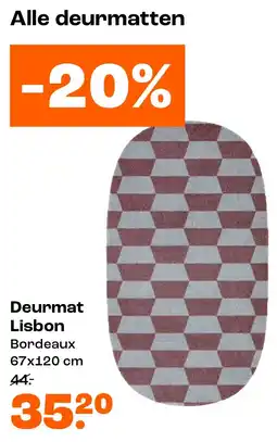 Kwantum Deurmat Lisbon aanbieding