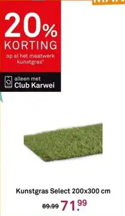 Karwei Kunstgras Select aanbieding