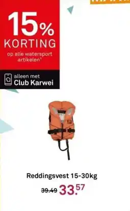 Karwei Reddingsvest aanbieding