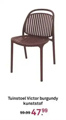 Karwei Tuinstoel Victor burgundy kunststof aanbieding