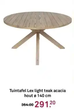 Karwei Tuintafel Lex light teak acacia hout aanbieding