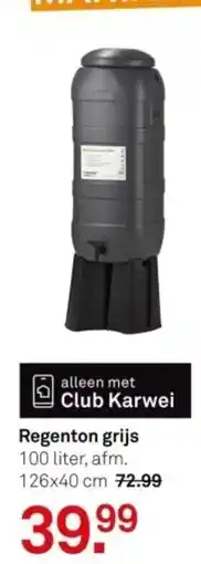Karwei Regenton grijs aanbieding