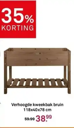 Karwei Verhoogde kweekbak bruin aanbieding