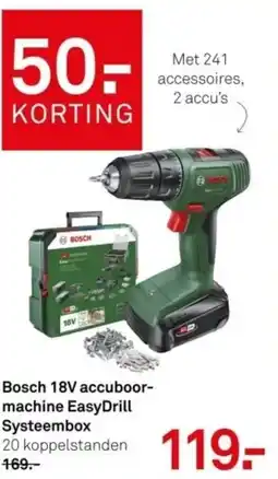 Karwei Bosch 18V accuboormachine EasyDrill Systeembox aanbieding