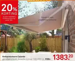 Karwei Knikarmscherm Calando aanbieding