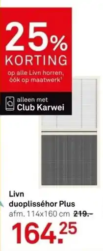 Karwei Livn duoplisséhor Plus aanbieding