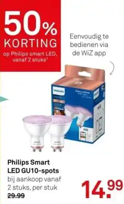 Karwei Philips Smart LED GU10-spots aanbieding