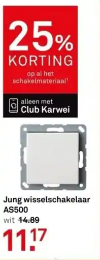 Karwei Jung wisselschakelaar AS500 aanbieding