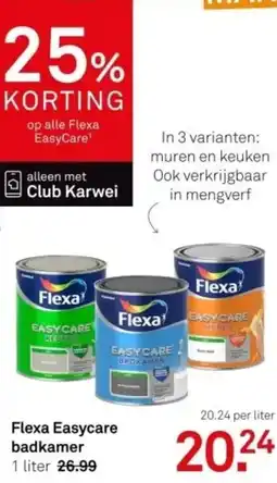 Karwei Flexa Easycare badkamer aanbieding