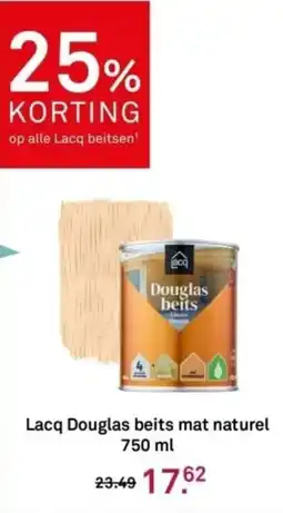 Karwei Lacq Douglas beits mat naturel aanbieding