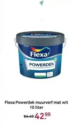Karwei Flexa Powerdek muurverf mat wit aanbieding