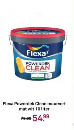Karwei Flexa Powerdek Clean muurverf mat wit aanbieding