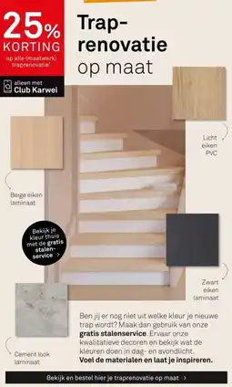 Karwei Traprenovatie op maat aanbieding