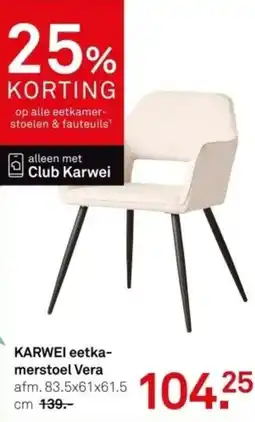 Karwei KARWEI eetkamerstoel Vera aanbieding