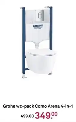 Karwei Grohe wc-pack Como Arena 4-in-1 aanbieding