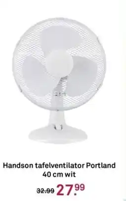 Karwei Handson tafelventilator Portland wit aanbieding