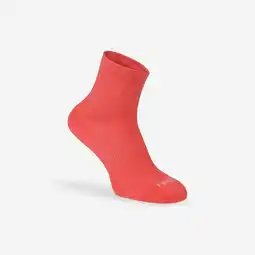 Decathlon HALFHOGE HARDLOOPSOKKEN RUN500 KORAALROZE X2 aanbieding