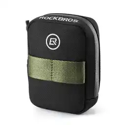 Decathlon Mini zadeltas Rockbros met houder voor CO2-patronen - zwart-groen aanbieding
