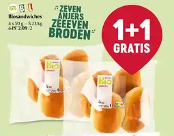 Delhaize Biosandwiches aanbieding