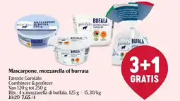 Delhaize Mascarpone, mozzarella of burrata aanbieding