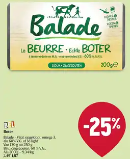 Delhaize Boter aanbieding