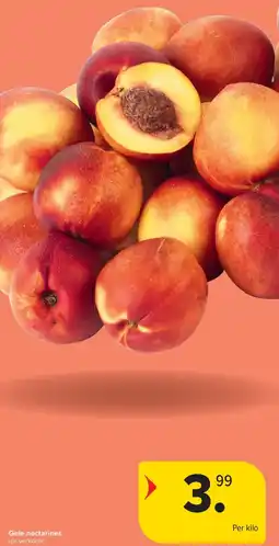 Carrefour Gele nectarines aanbieding