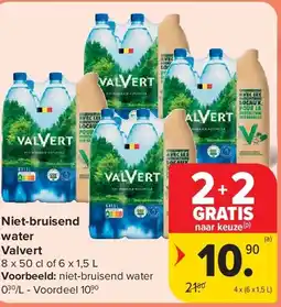 Carrefour Niet-bruisend water Valvert aanbieding