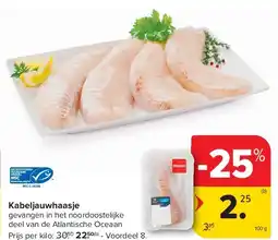 Carrefour Kabeljauwhaasje aanbieding