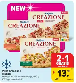 Carrefour Pizza Creazione Wagner aanbieding