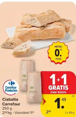 Carrefour Ciabatta Carrefour aanbieding