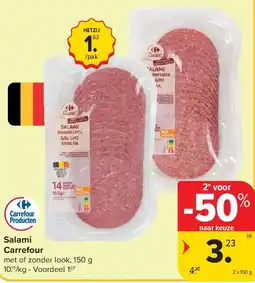Carrefour Salami Carrefour aanbieding