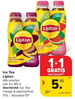 Carrefour Ice Tea Lipton aanbieding