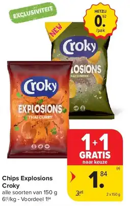 Carrefour Chips Explosions Croky aanbieding