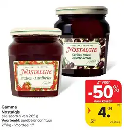 Carrefour Gamma Nostalgie aanbieding