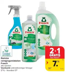 Carrefour Gamma reinigingsmiddelen Frosch aanbieding