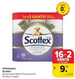 Carrefour Toiletpapier Scottex aanbieding