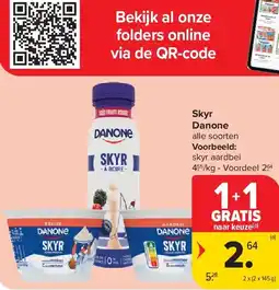 Carrefour Skyr Danone aanbieding