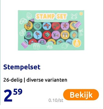 Action Stempelset aanbieding