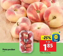 Lidl Platte perziken aanbieding