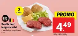 Lidl Double beef burger schotel aanbieding